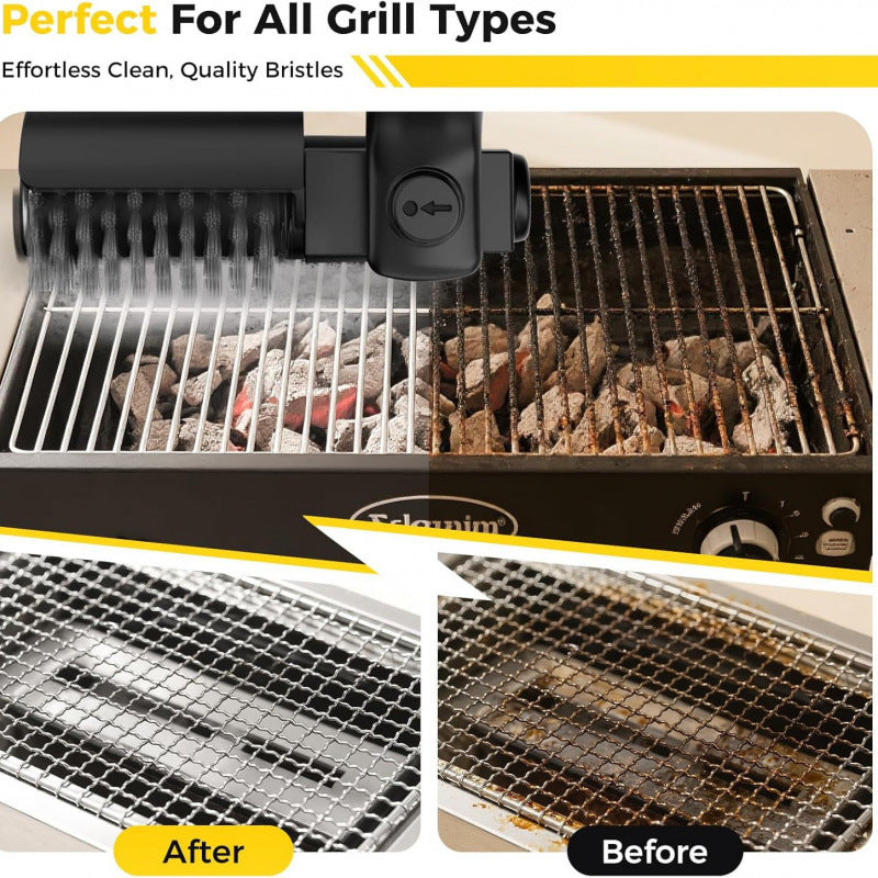 Drayvorx Cordless Electric Grill Brush & BBQ Cleaner Set