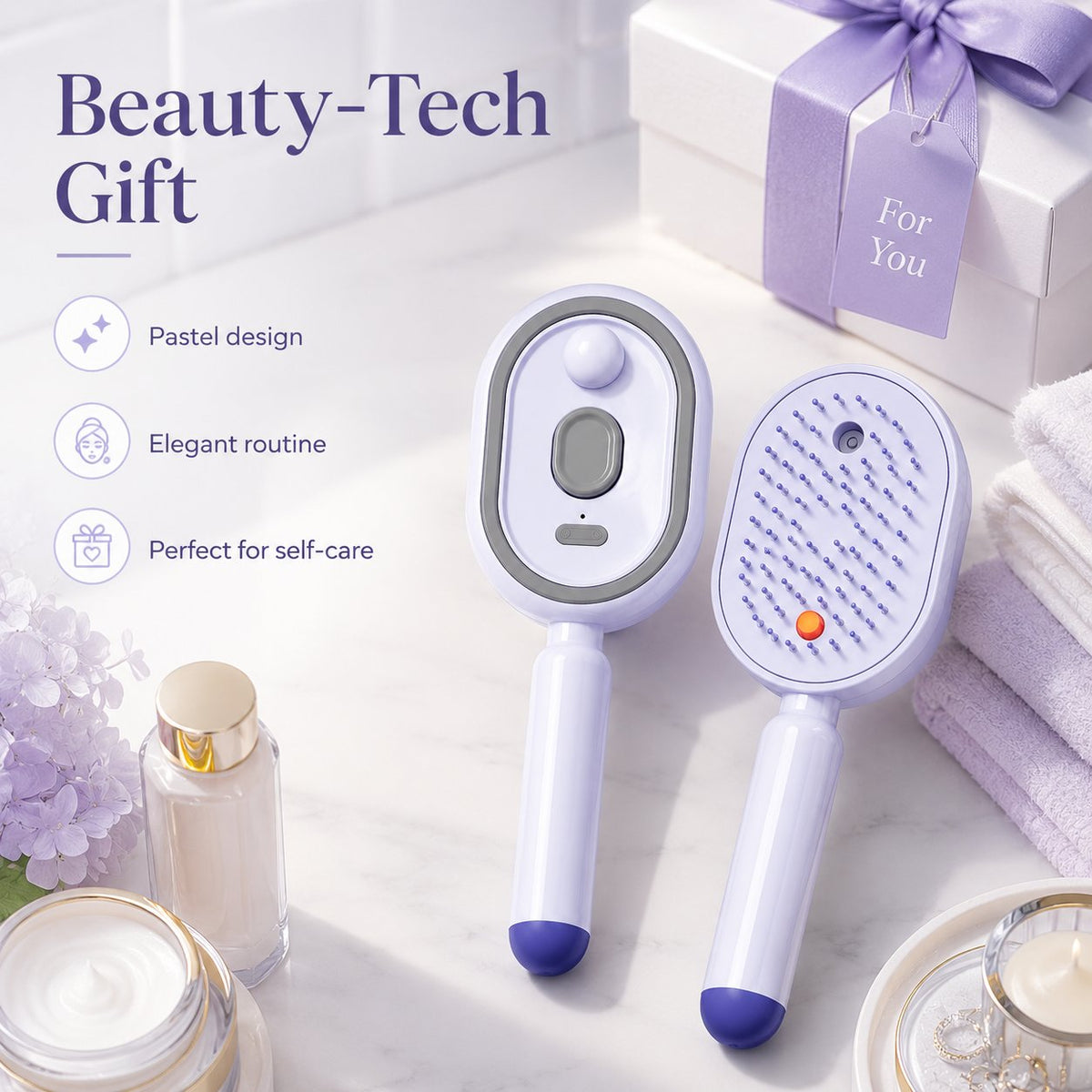 ✨ 3-in-1 Scalp Spa 💆 Red Light & Misting Care