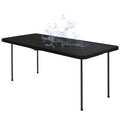 Stretch Fabric Table Top Cap Cover – Elastic Edge, Waterproof & Reusable
