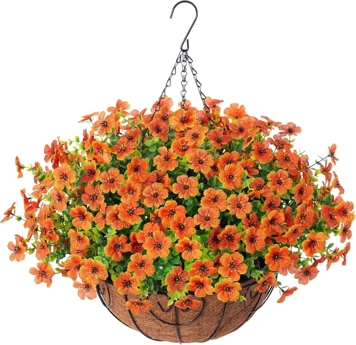 🔥Artificial Hanging Flower Basket🌸No Watering, No Wilting💧Everlasting Beauty for Your Home