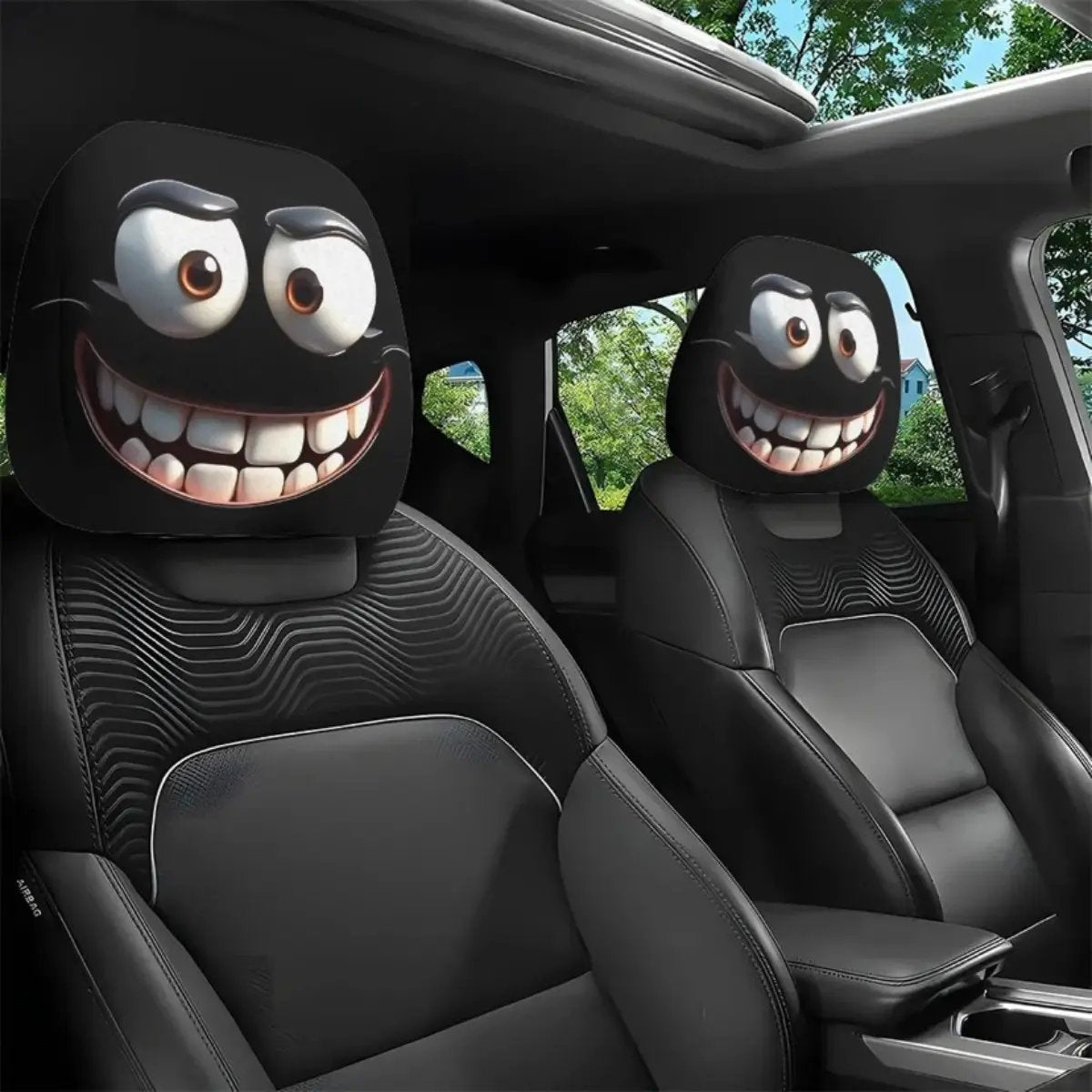 🔥LAST DAY 49% OFF-🤡 Creepy Funny "Uncanny" Car Headrest Covers