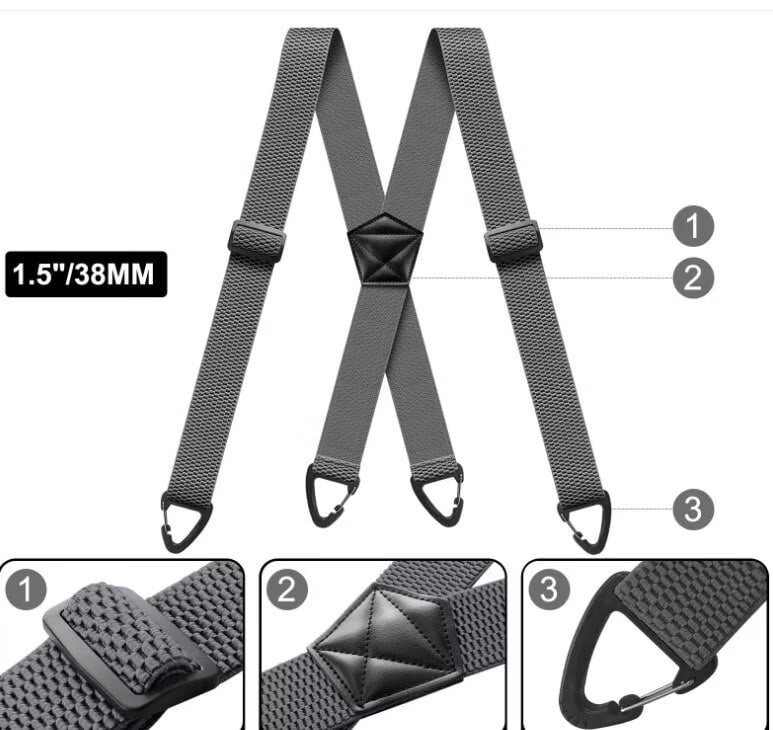 🔥Last Day 49% OFF - 👔 X-Back Hidden Under-Clothing Suspenders