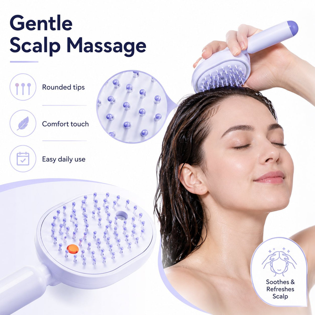 ✨ 3-in-1 Scalp Spa 💆 Red Light & Misting Care