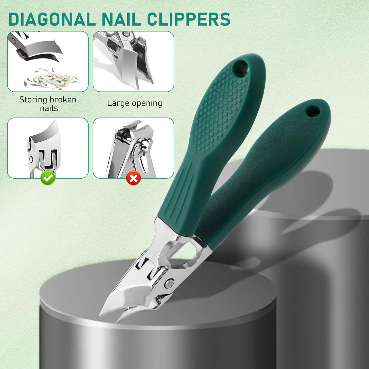 🔥HOT SALE 49% OFF – 3PCS Slanted Nail Clipper Set