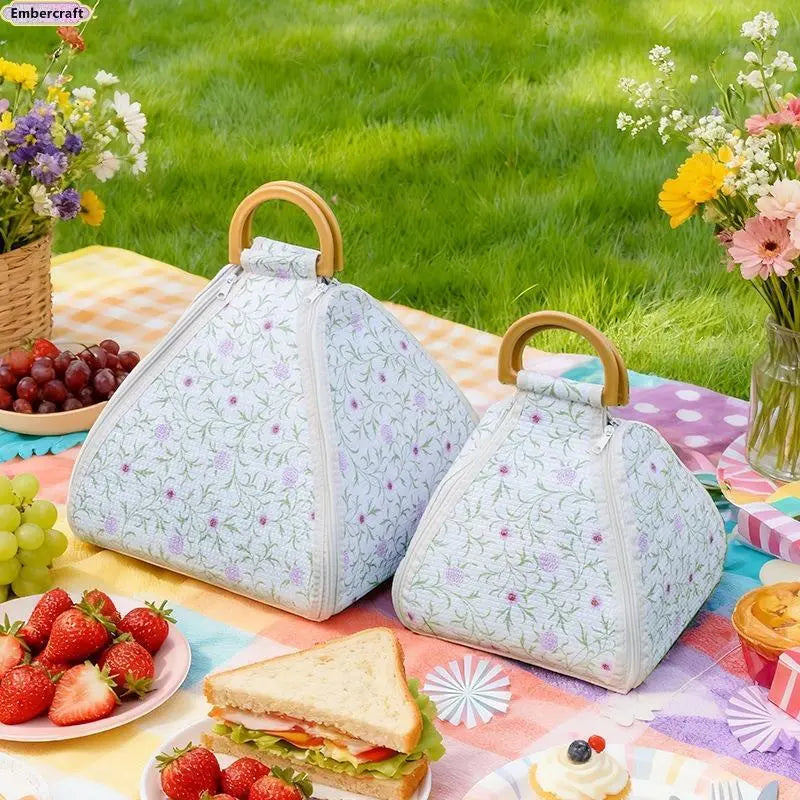 🧺 All-in-One Picnic Bag: Insulated Cooler + Detachable Waterproof Blanket💧