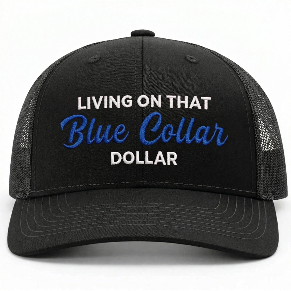 🛠️🧢Blue Collar Dollar Trucker Hat – Proud Workwear Cap