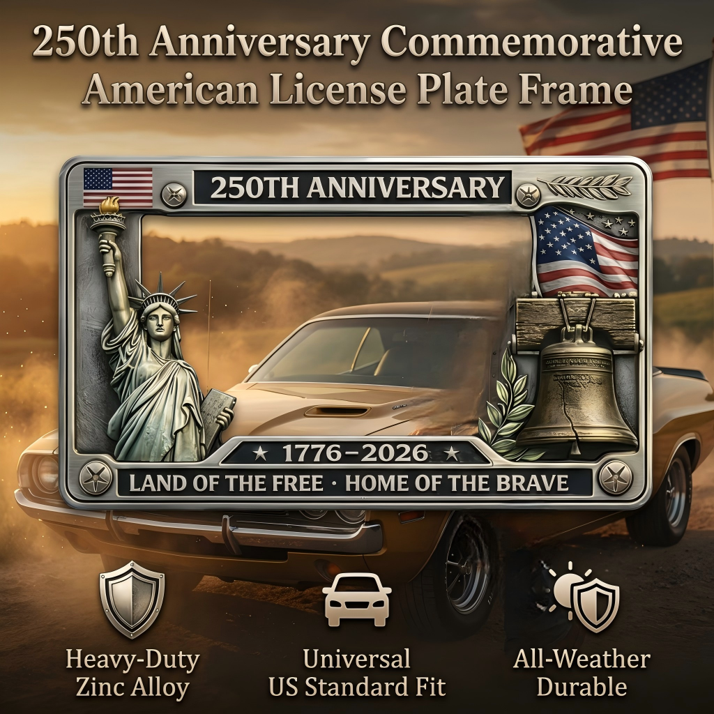 250th Anniversary Commemorative American License Plate Frame