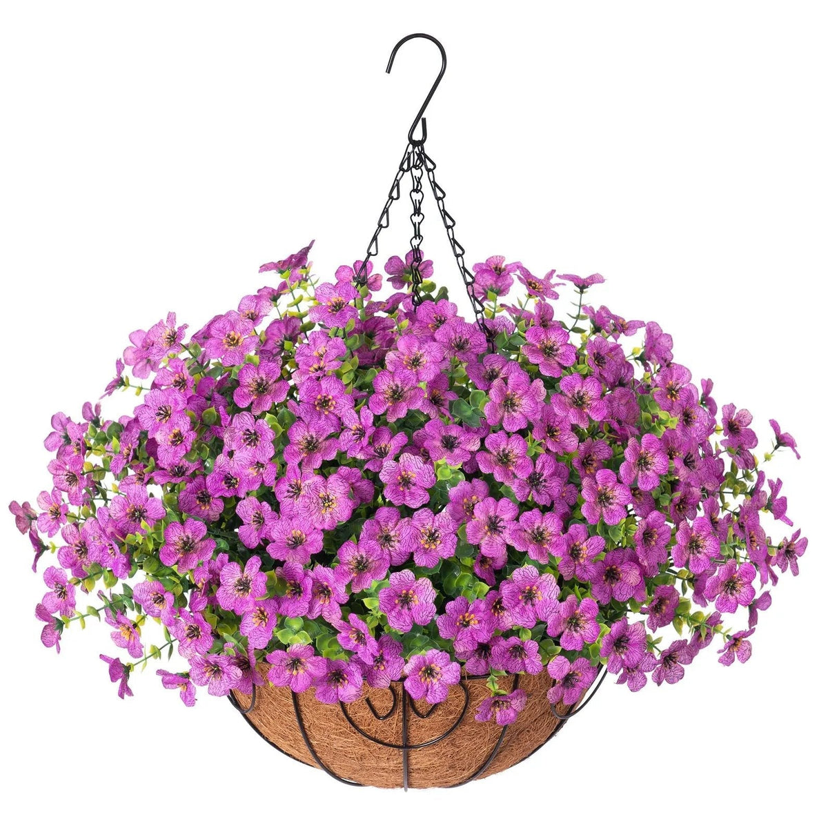 🔥Artificial Hanging Flower Basket🌸No Watering, No Wilting💧Everlasting Beauty for Your Home