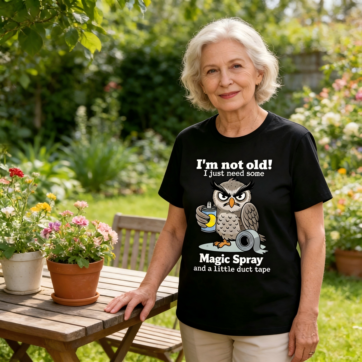🦉 Owl "I'm Not Old" Graphic T-Shirt