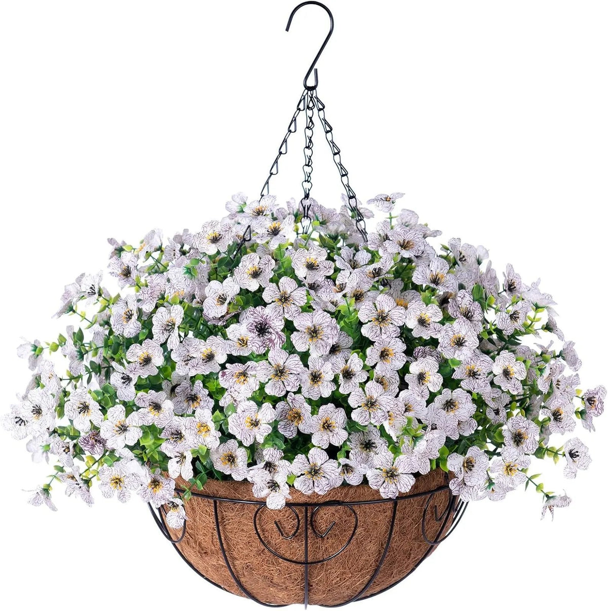 🔥Artificial Hanging Flower Basket🌸No Watering, No Wilting💧Everlasting Beauty for Your Home