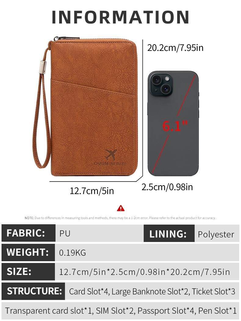 🔥Last Day 49% OFF - ✈️ RFID Blocking Multi-Passport Holder & Travel Organizer