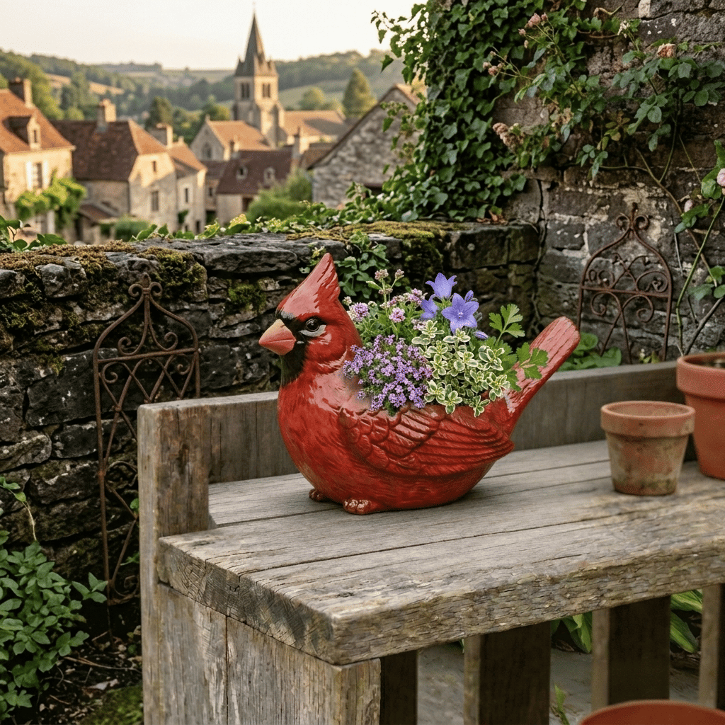 🔥Last Day 48% OFF 🐦Cardinal Bird Succulent Planter