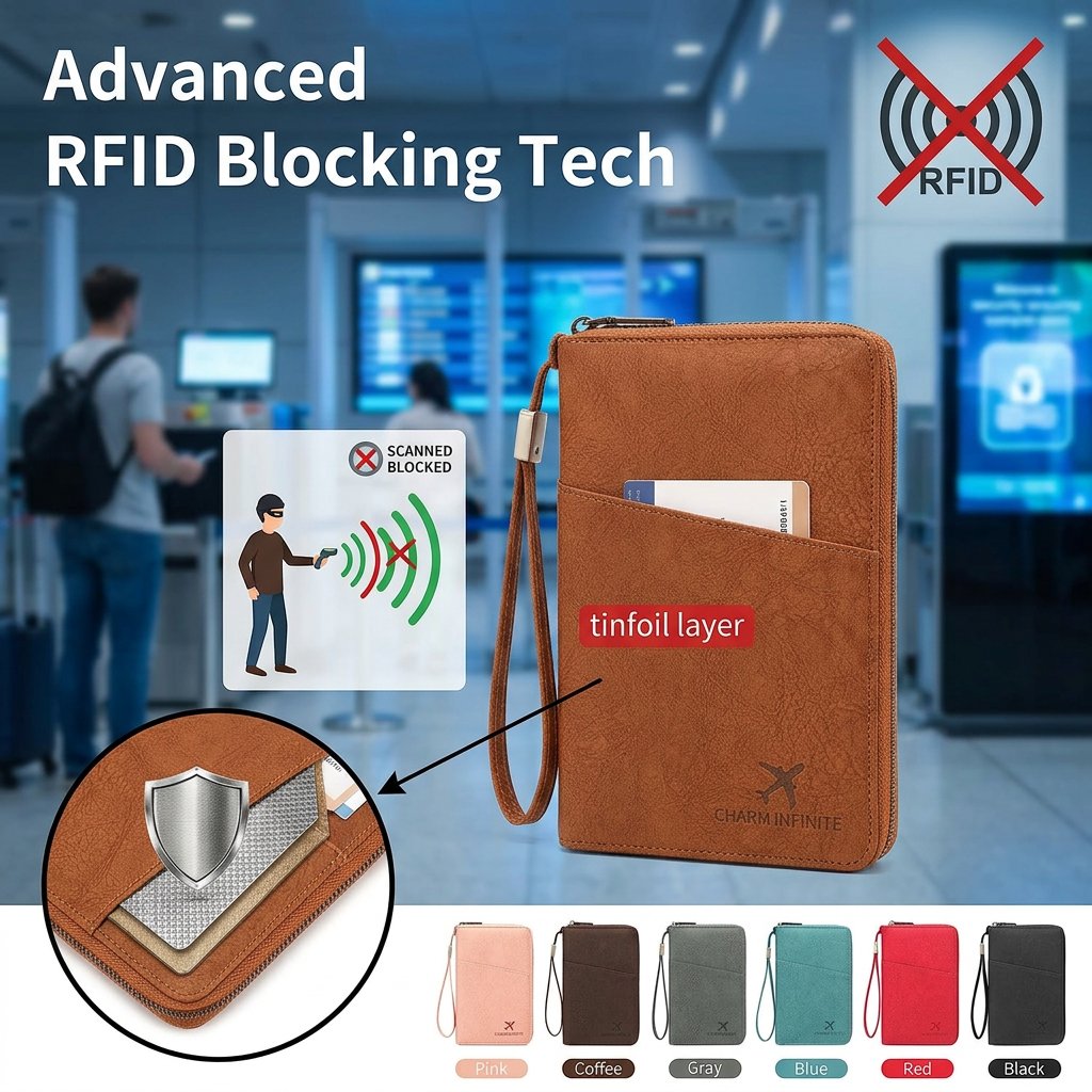 🔥Last Day 49% OFF - ✈️ RFID Blocking Multi-Passport Holder & Travel Organizer