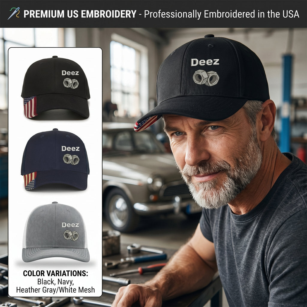 🧢 "Deez" Premium Embroidered Snapback Hat