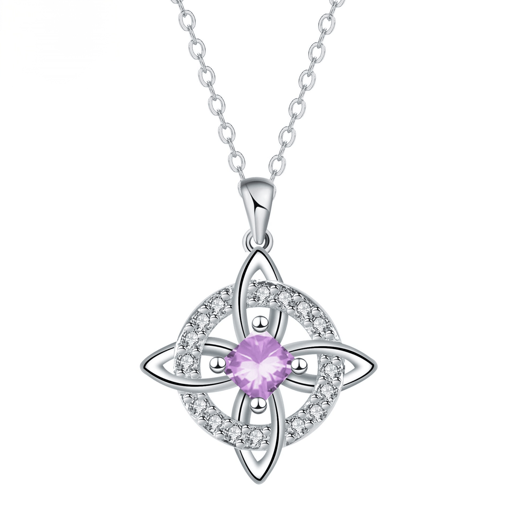 Mystical Birthstone Witches Knot Necklace –🔮💞Protect Your Loved Ones