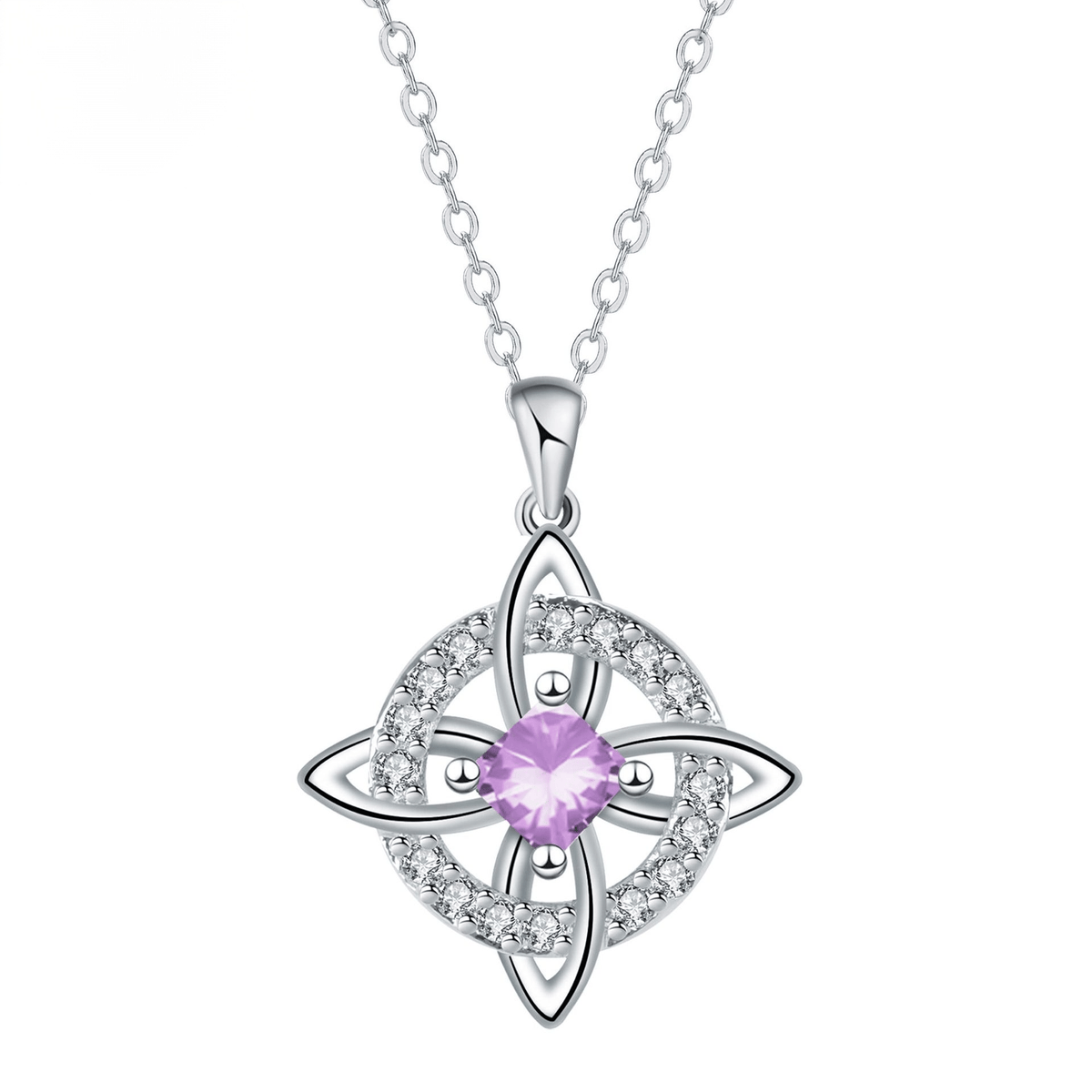 Mystical Birthstone Witches Knot Necklace –🔮💞Protect Your Loved Ones