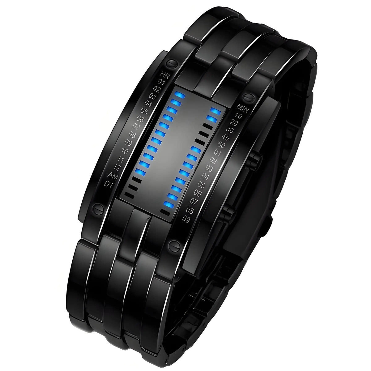 🎁Last Day Promotion 49% OFF🔥Binary LED Digital Watch, Square Face with Zinc Alloy Band, Unisex Casual Timepiece
