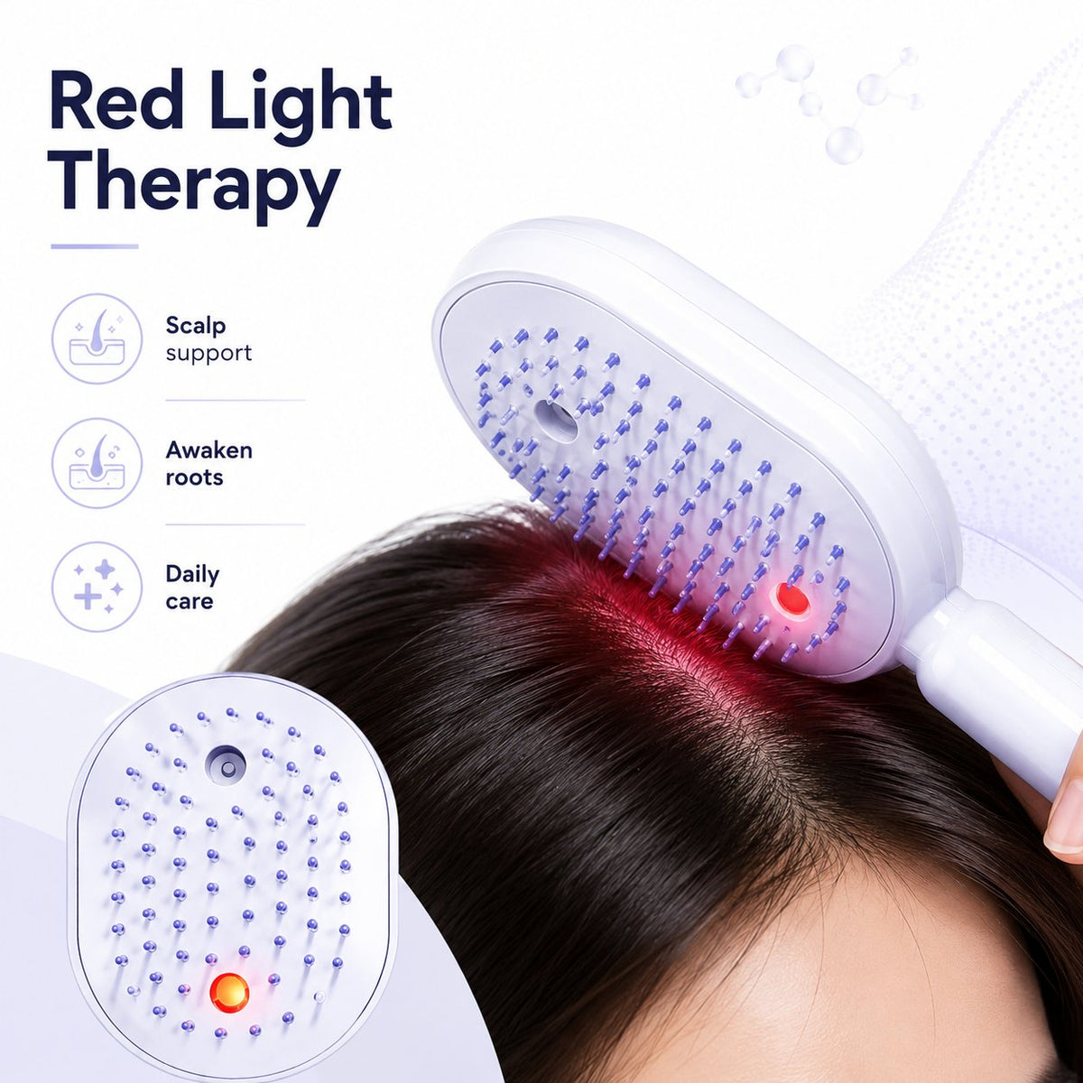 ✨ 3-in-1 Scalp Spa 💆 Red Light & Misting Care