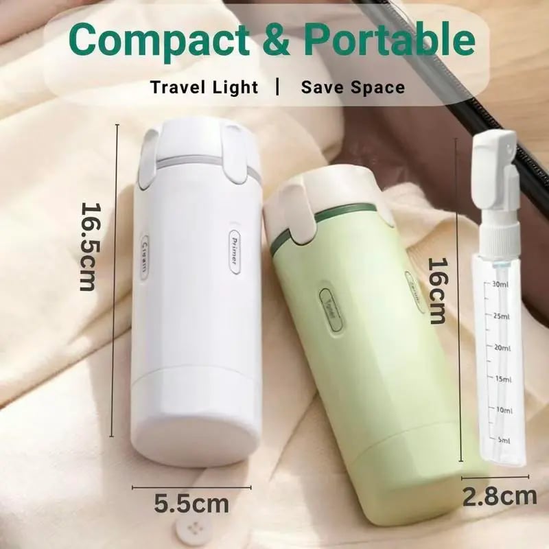 🧴✨ 4-in-1 Portable Travel Dispenser Bottle – Compact Cosmetic & Shampoo Storage