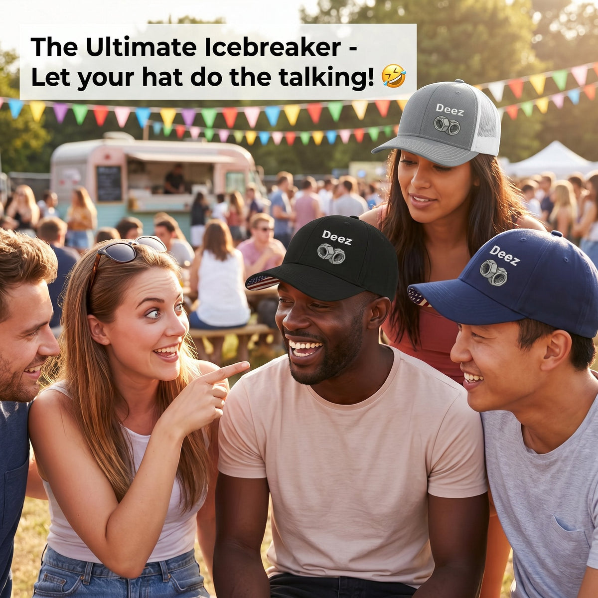 🧢 "Deez" Premium Embroidered Snapback Hat