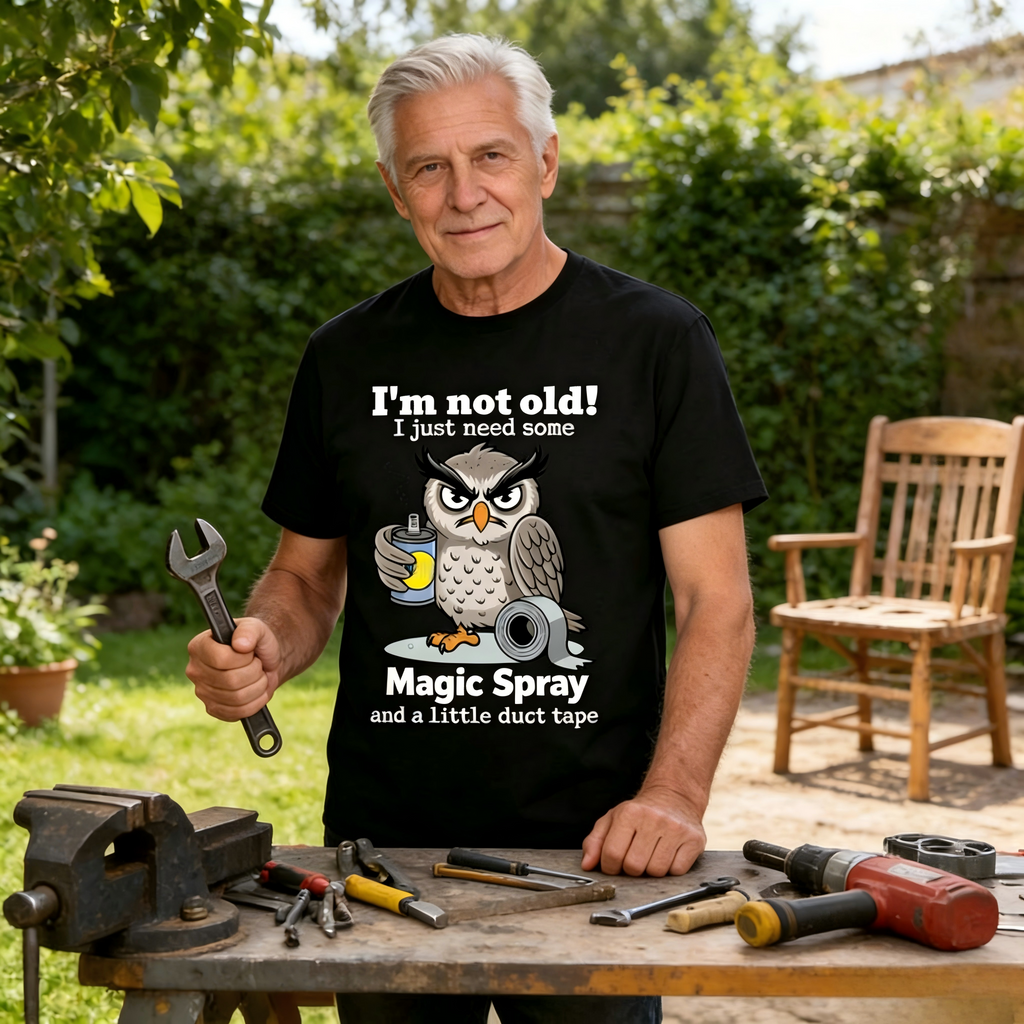 🦉 Owl "I'm Not Old" Graphic T-Shirt