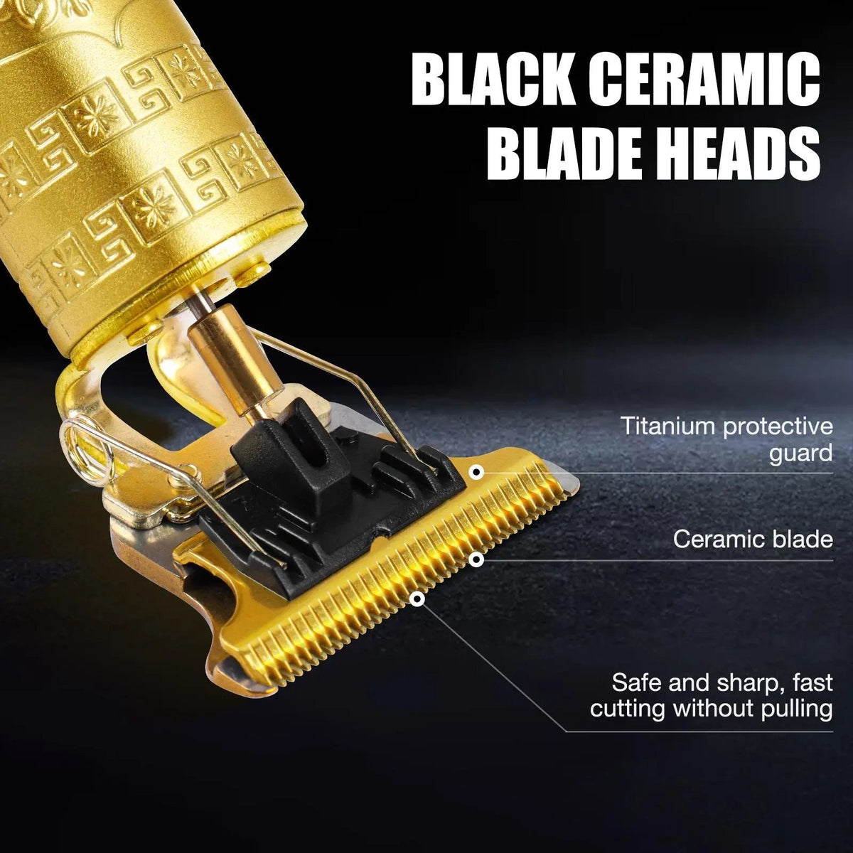 💈 Professional Cordless Zero-Gap T-Blade Trimmer