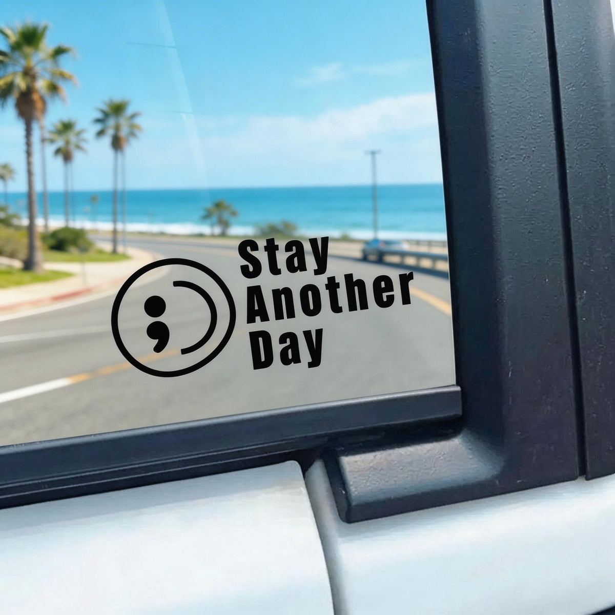 💥Buy 1 Get 1 Free -🎗️🚗 SAD Mental Health Awareness Car Decal