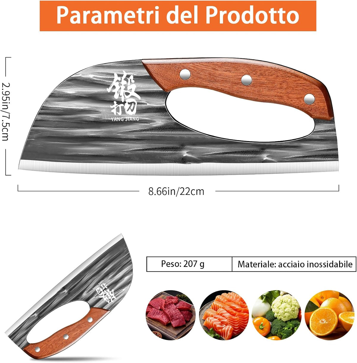 🥩Hand-Forged Effortless Slicing Knife for Meat & Vegetables 🔪