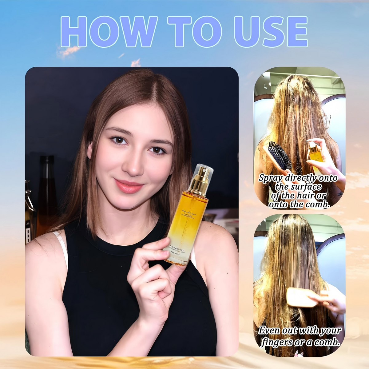 🌿 Conditioning Hair & Scalp Essential Oil Spray (80ml)