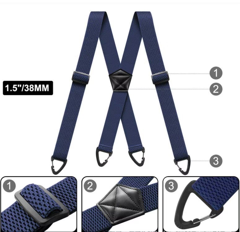 🔥Last Day 49% OFF - 👔 X-Back Hidden Under-Clothing Suspenders