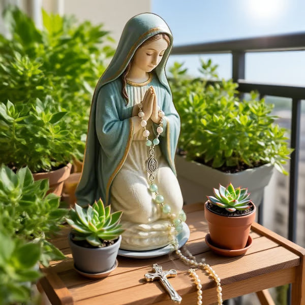 🔥Handcrafted Virgin Mary Rosary Holder