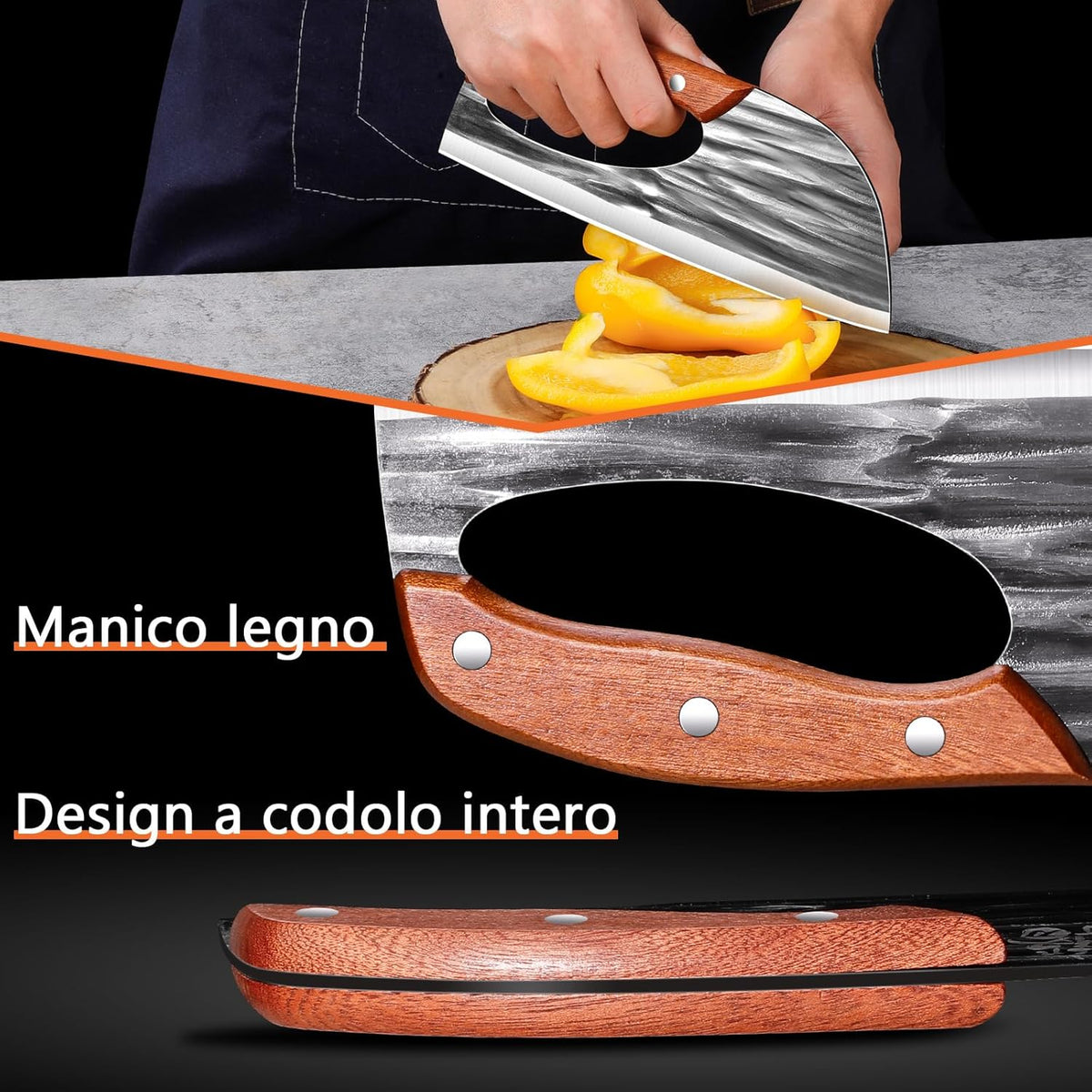 🥩Hand-Forged Effortless Slicing Knife for Meat & Vegetables 🔪