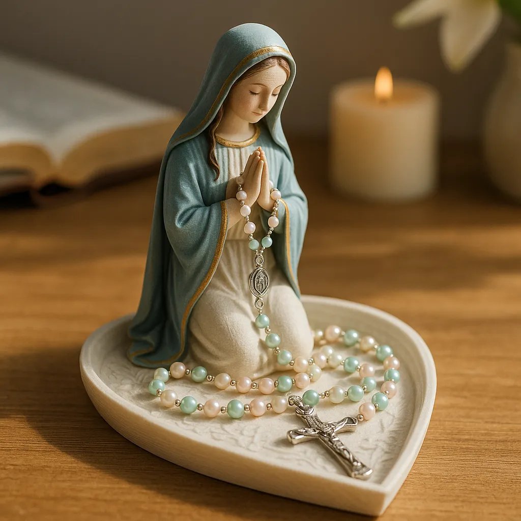 🔥Handcrafted Virgin Mary Rosary Holder