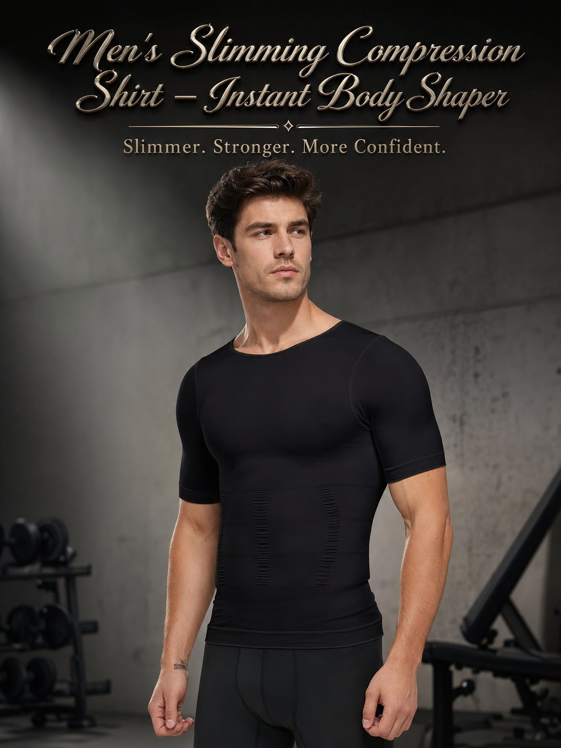 💪✨ Men's Slimming Compression Shirt – Instant Body Shaper
