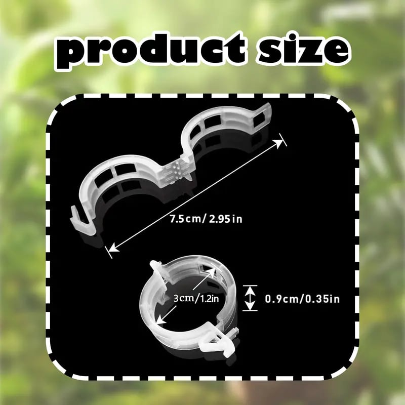 🌿 Grow Upright, Grow Stronger: 100-Pack Professional Plant Support Clips