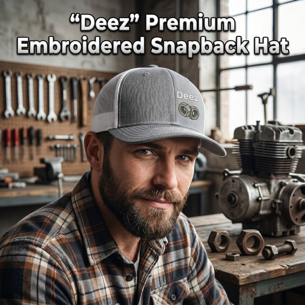 🧢 "Deez" Premium Embroidered Snapback Hat