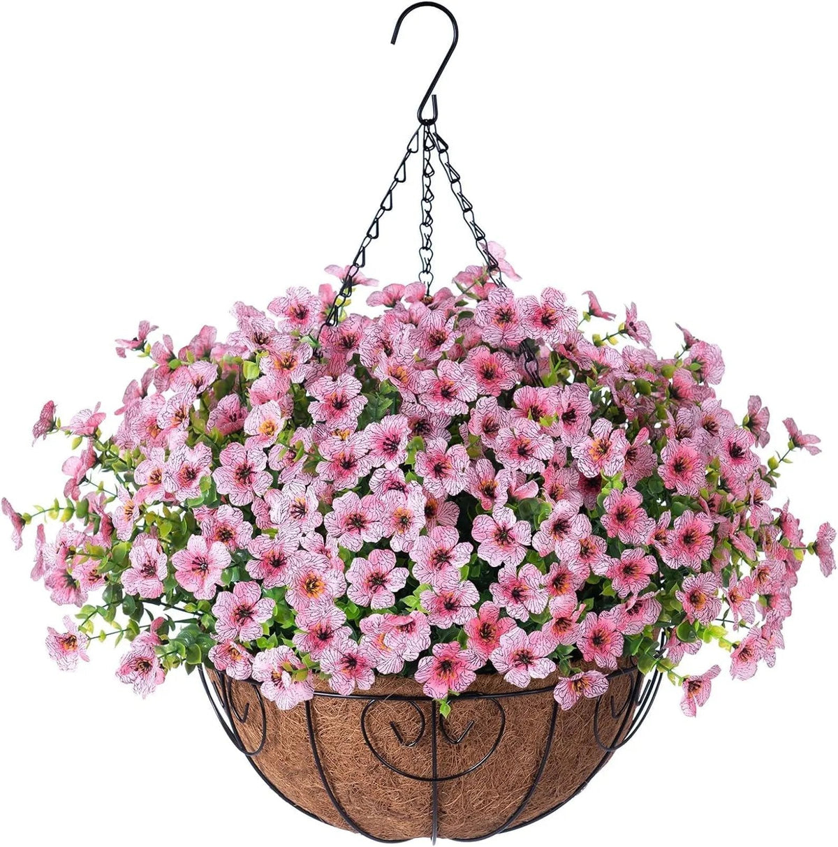 🔥Artificial Hanging Flower Basket🌸No Watering, No Wilting💧Everlasting Beauty for Your Home
