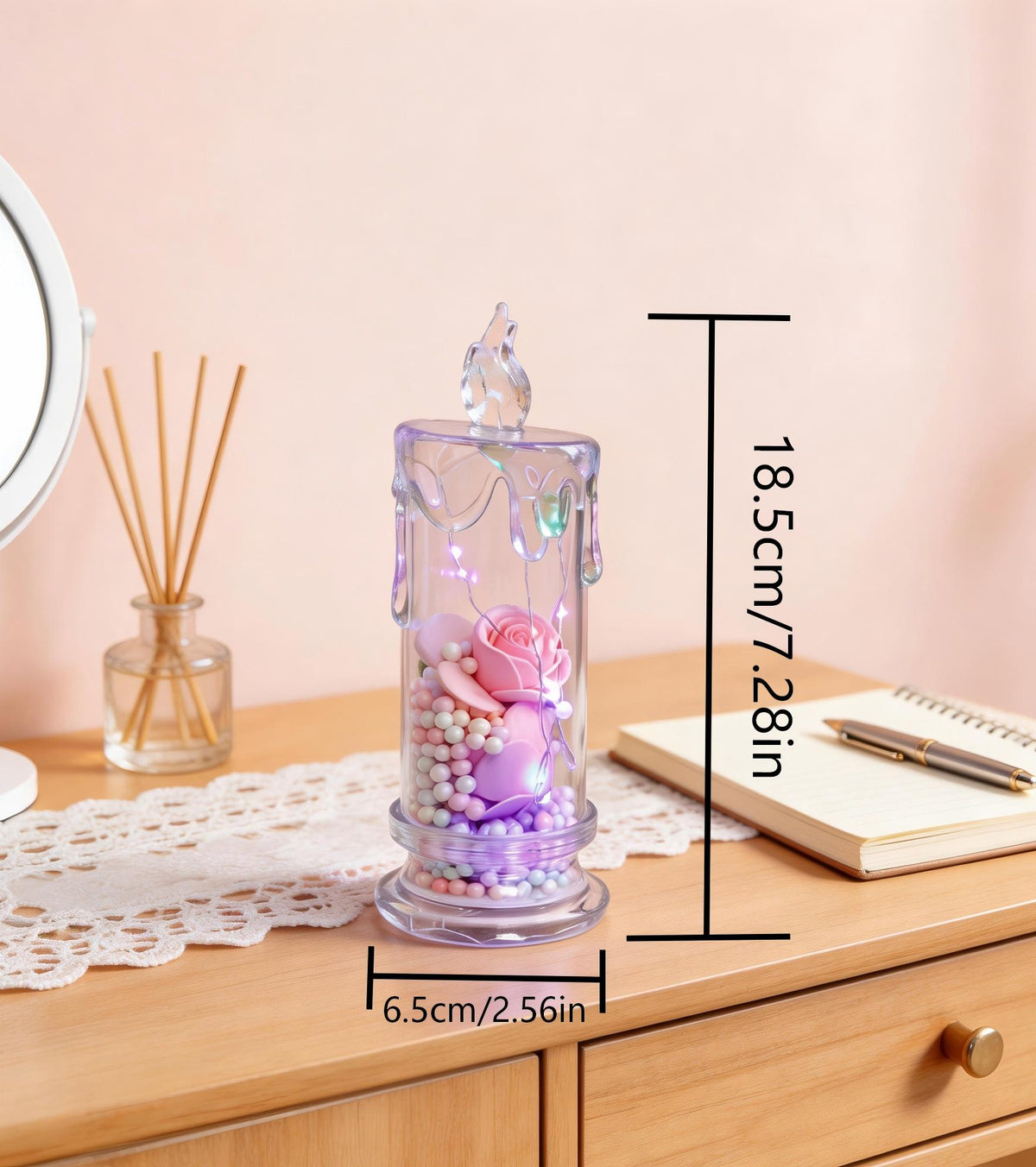 🌹Mother's dat 49%OFF✨ Set of Four Realistic Rose Candle Lights