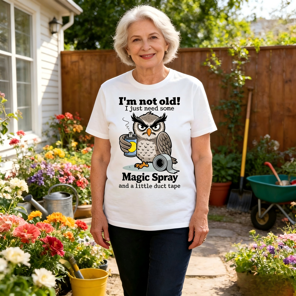 🦉 Owl "I'm Not Old" Graphic T-Shirt
