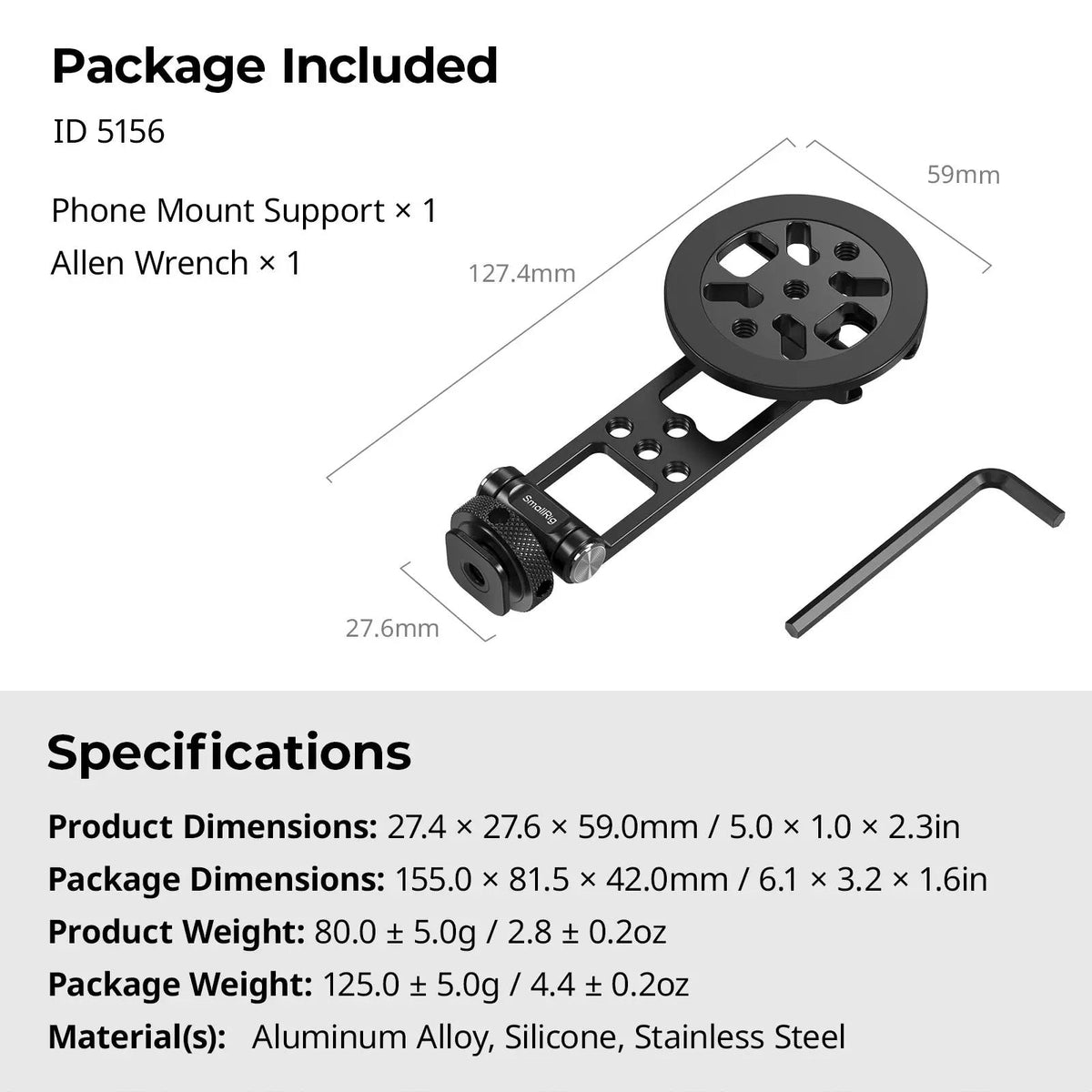📸 Magnetic Metal Phone Mount with Cold Shoe