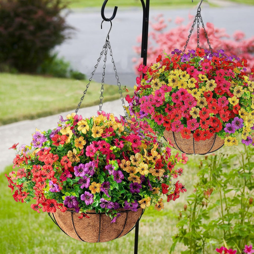 🔥Artificial Hanging Flower Basket🌸No Watering, No Wilting💧Everlasting Beauty for Your Home