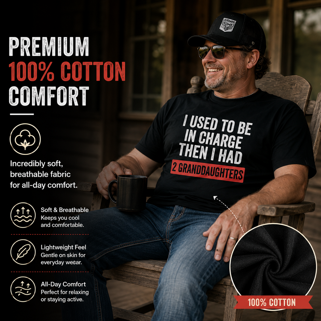 "I Used To Be In Charge..." Grandpa Humor T-Shirt 👴👑