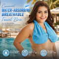 Convenient Water-Absorbing Breathable Towel Bra 🛀🏽✨
