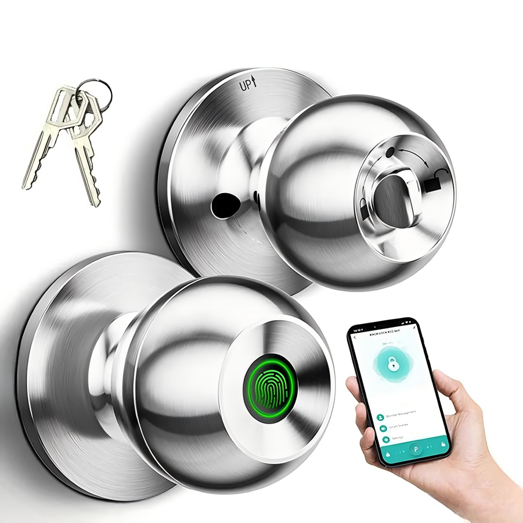 🔐 Fingerprint Smart Door Lock Knob