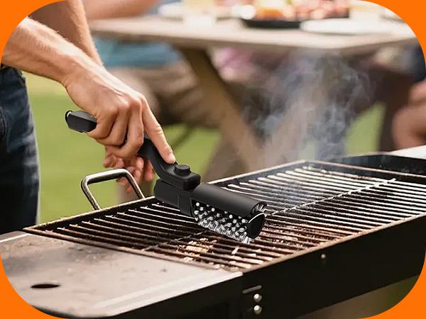 Drayvorx Cordless Electric Grill Brush & BBQ Cleaner Set