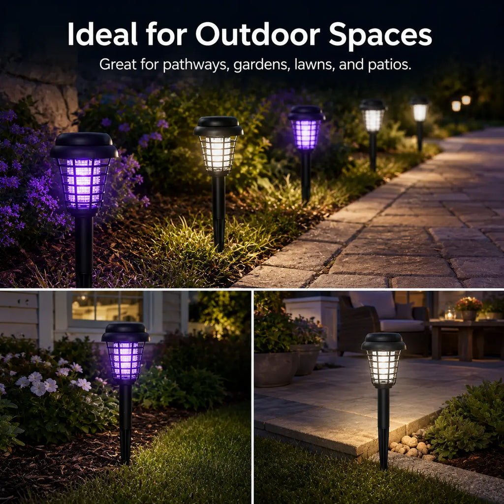 Solar Mosquito Zapper Light & Garden Stake Lamp