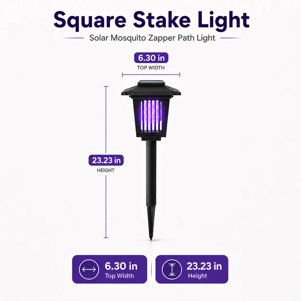Solar Mosquito Zapper Light & Garden Stake Lamp