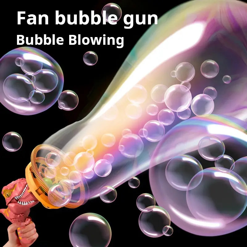 Semi-Automatic Fan Bubble Machine Toy