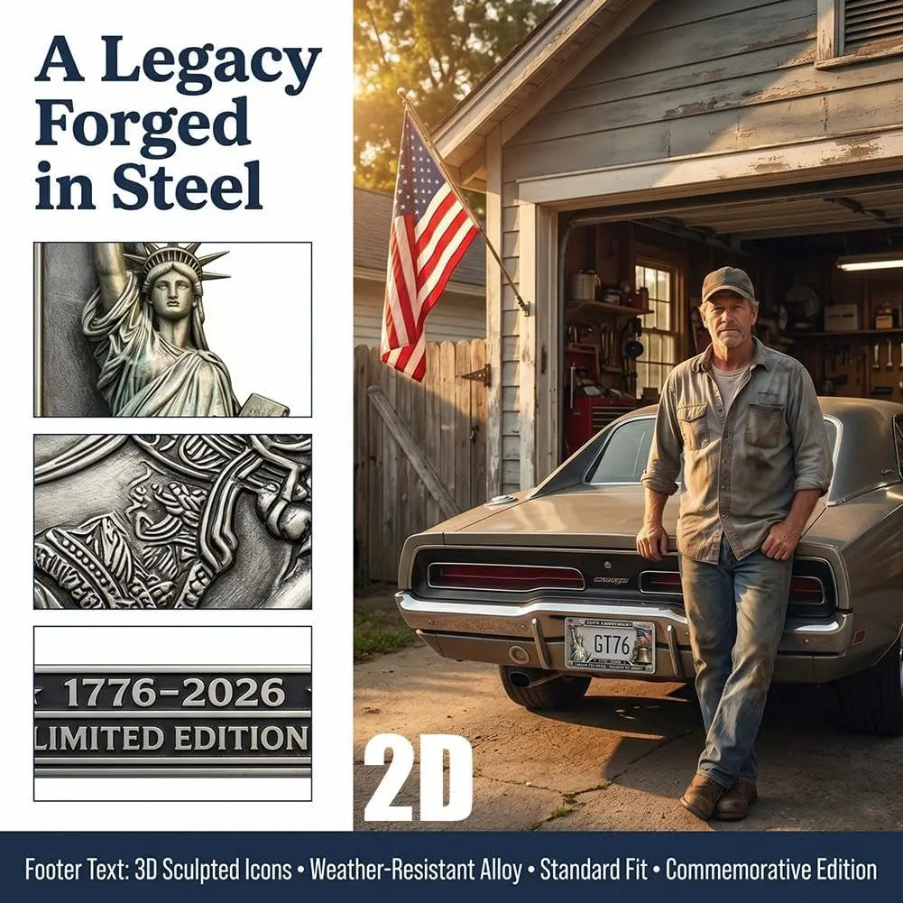 250th Anniversary Commemorative American License Plate Frame