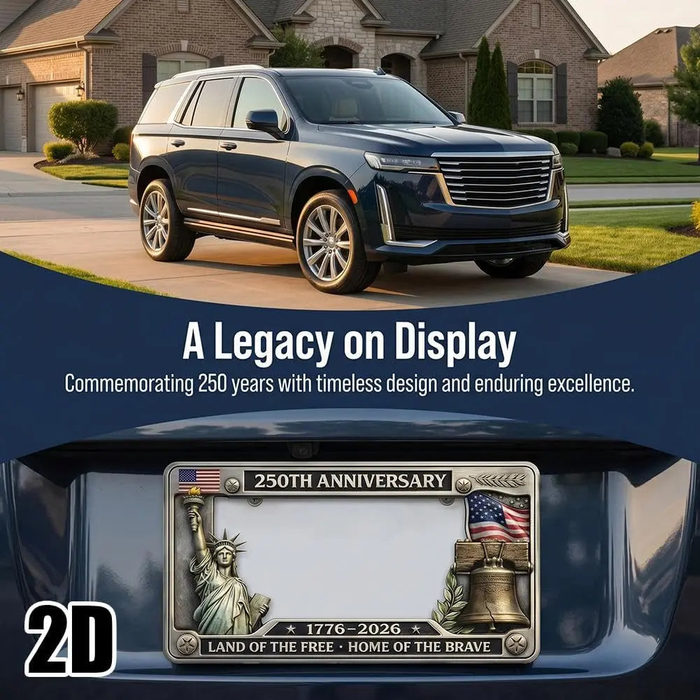 250th Anniversary Commemorative American License Plate Frame